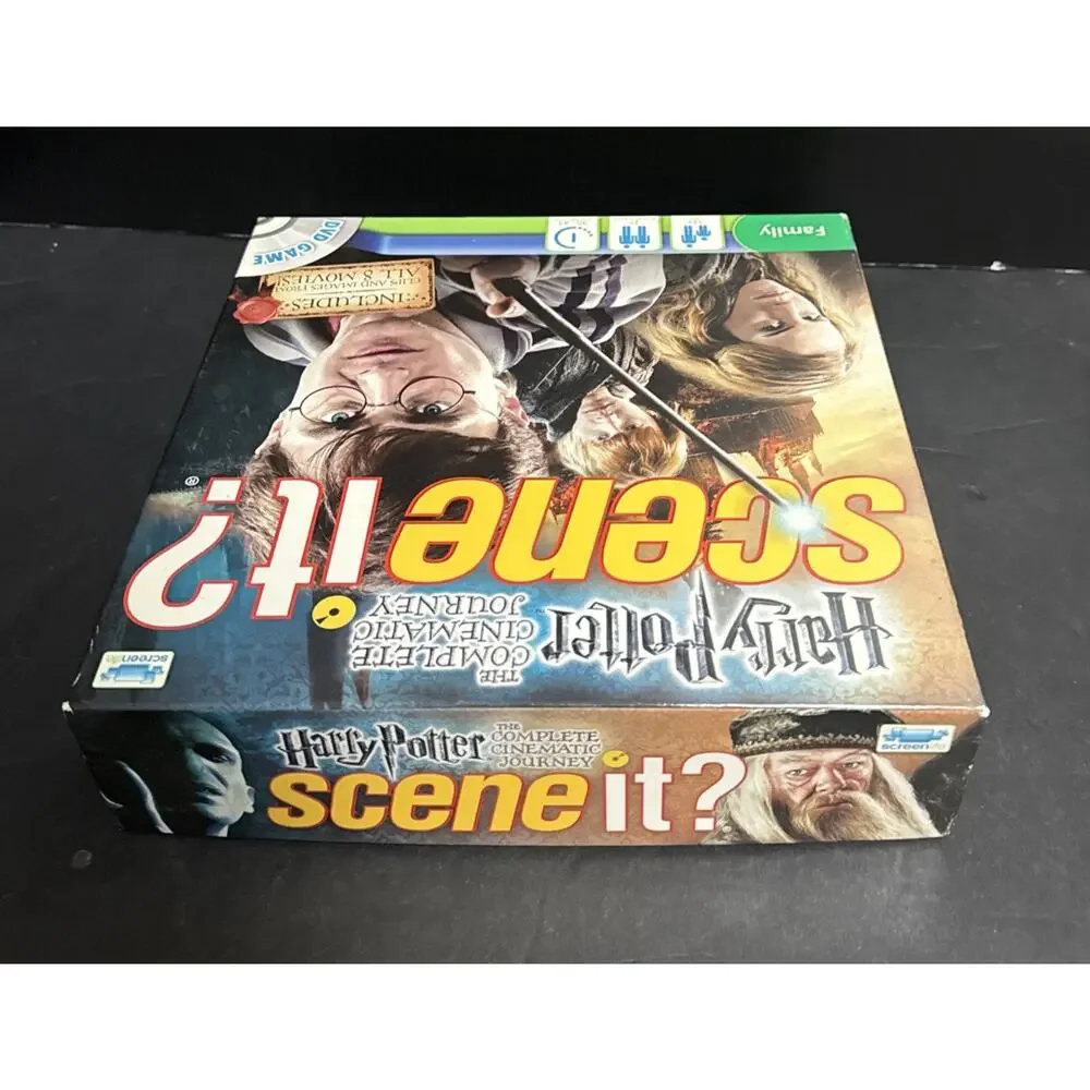 Scene It Harry Potter Complete Cinematic Journey Game Complete DVD Cards Sealed